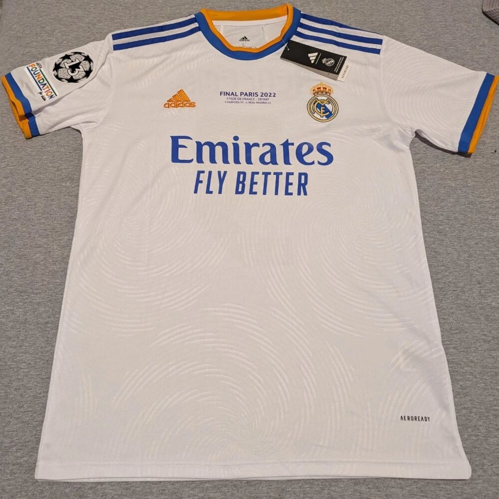 Real Madrid Jersey 21/22 Karim Benzema Home UCL Kit Jersey Size XL